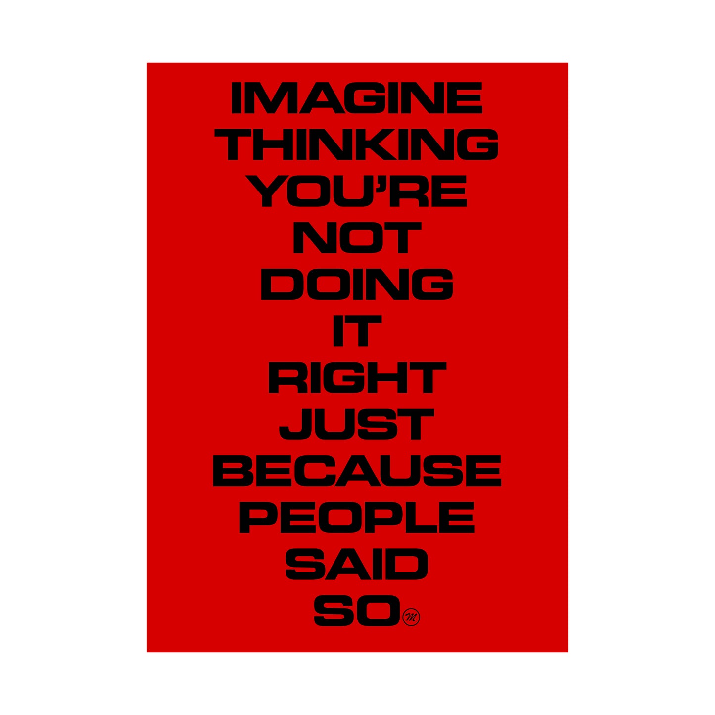 IMAGINE THINKING POSTER A2