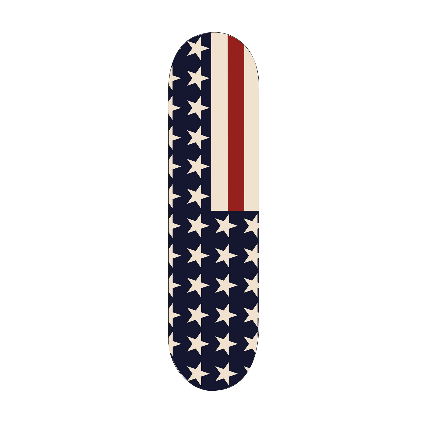 SKATEBOARD USA REVERSED FLAG
