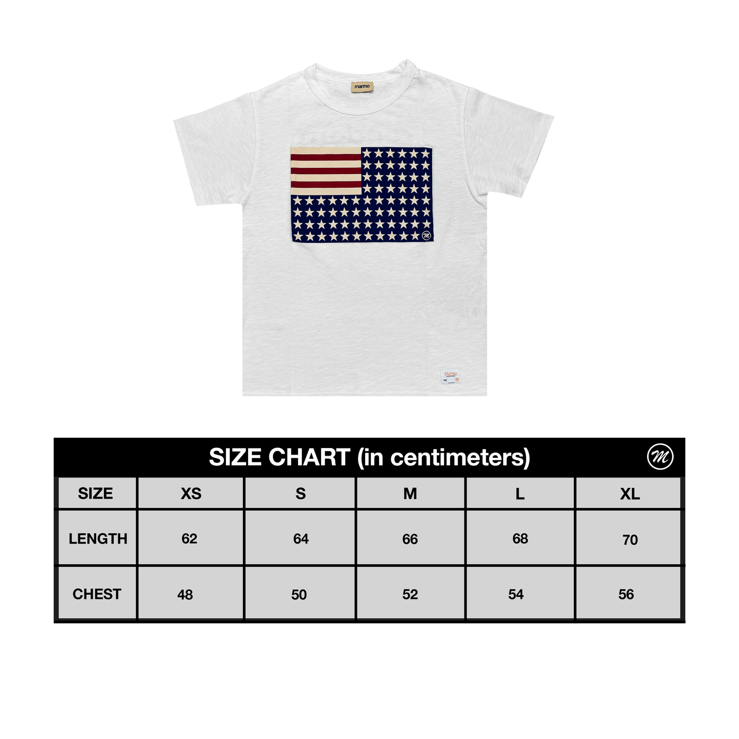 USA REVERSED FLAG (white)