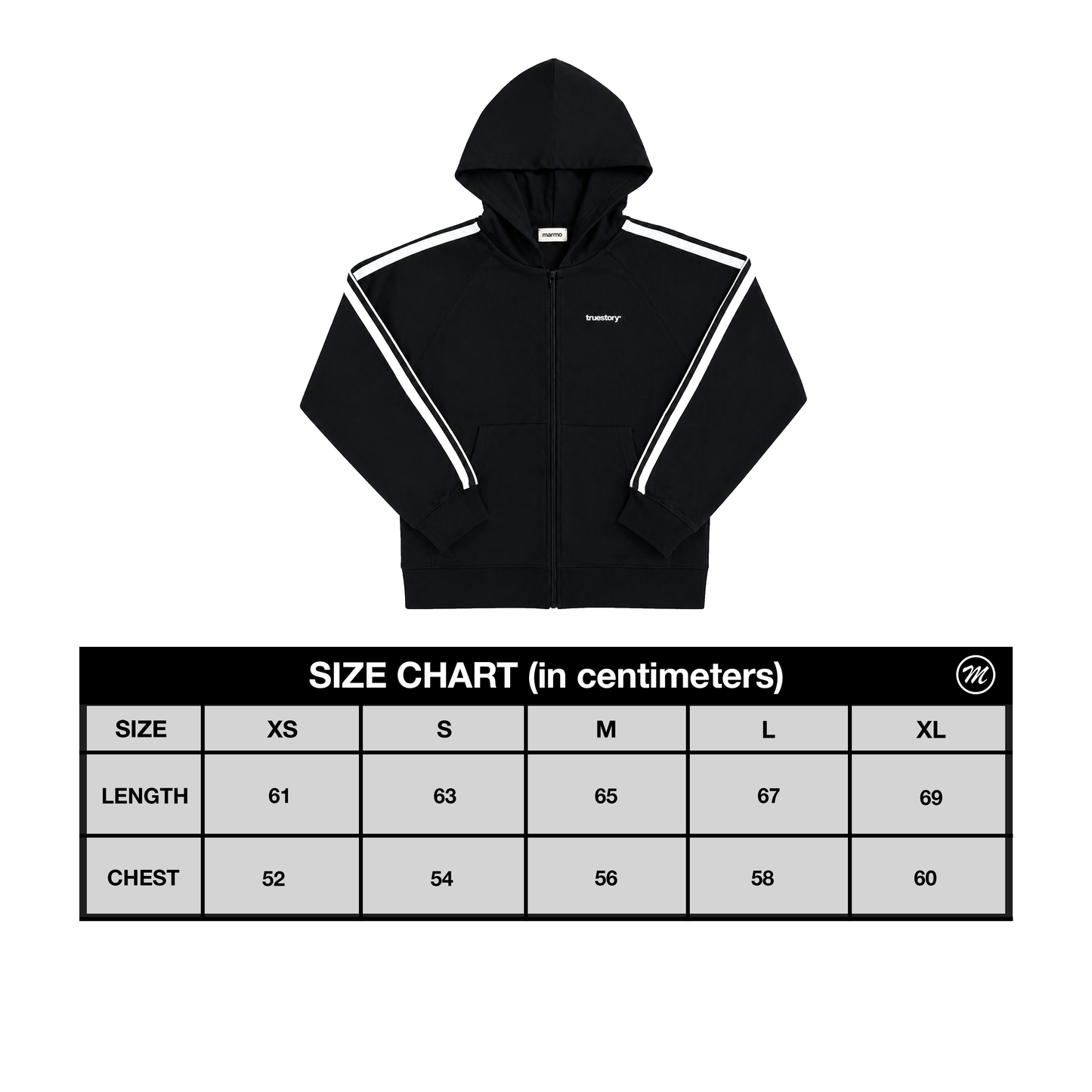 UNIFORM STRIPED ZIP UP
