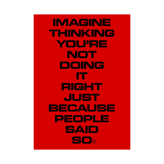 IMAGINE THINKING POSTER A2